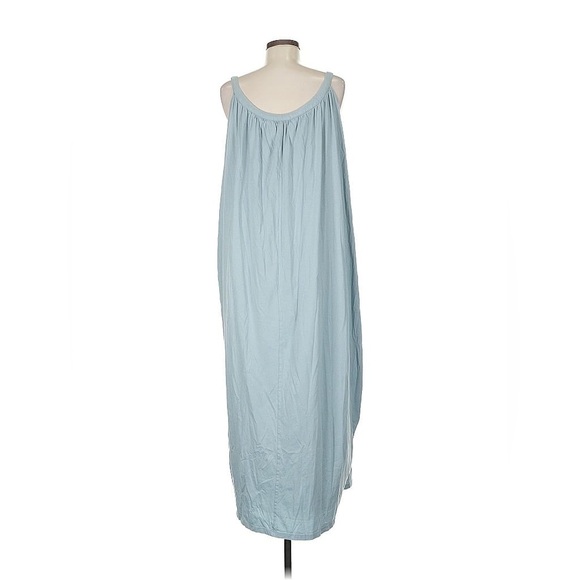 NWT StitchDrop Sky Dust Blue Sleeveless Maxi Dress Cotton Size Small Oversized - Picture 3 of 9